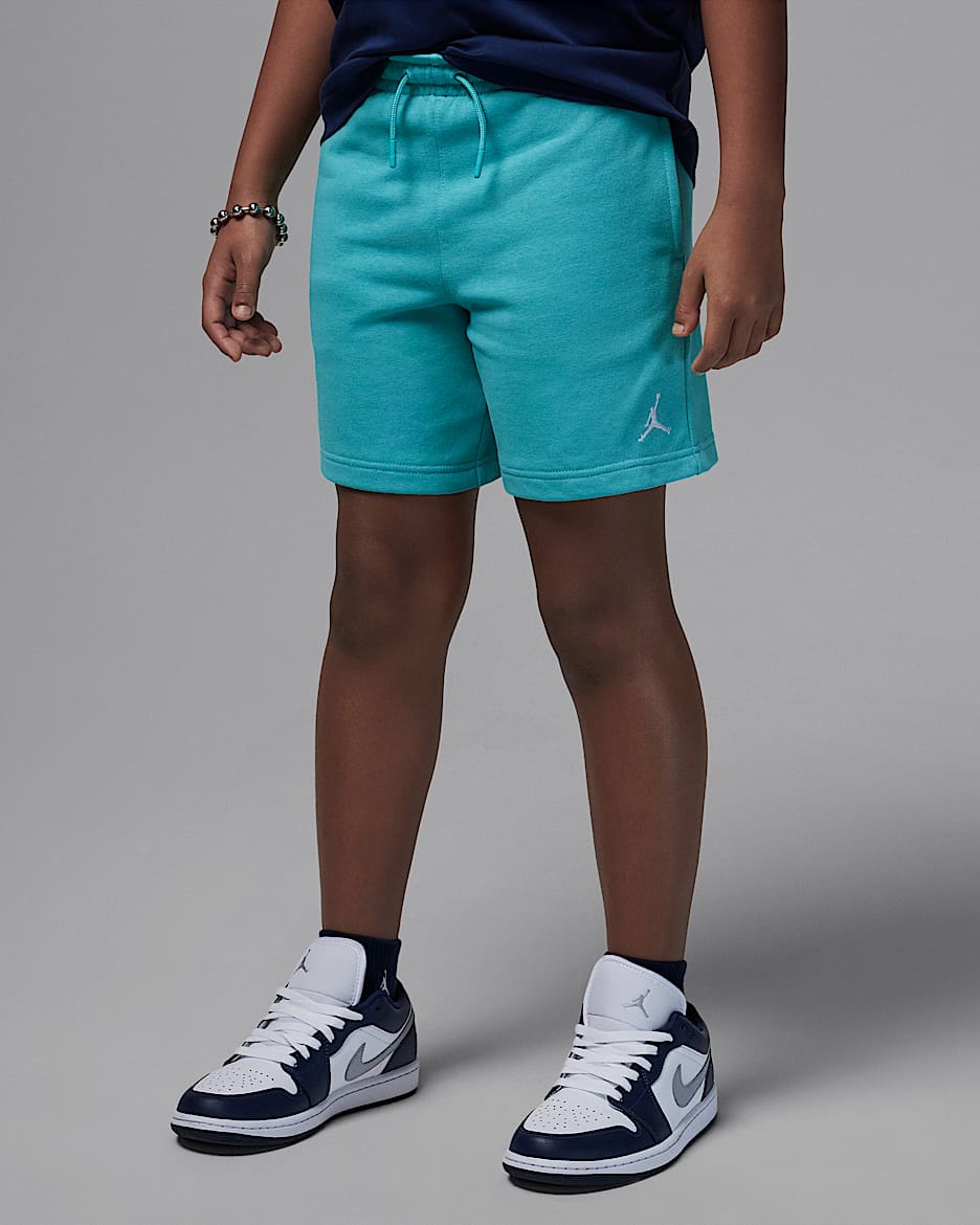 Jordan MJ Brooklyn French Terry Essentials Big Kids' Shorts - Washed Teal