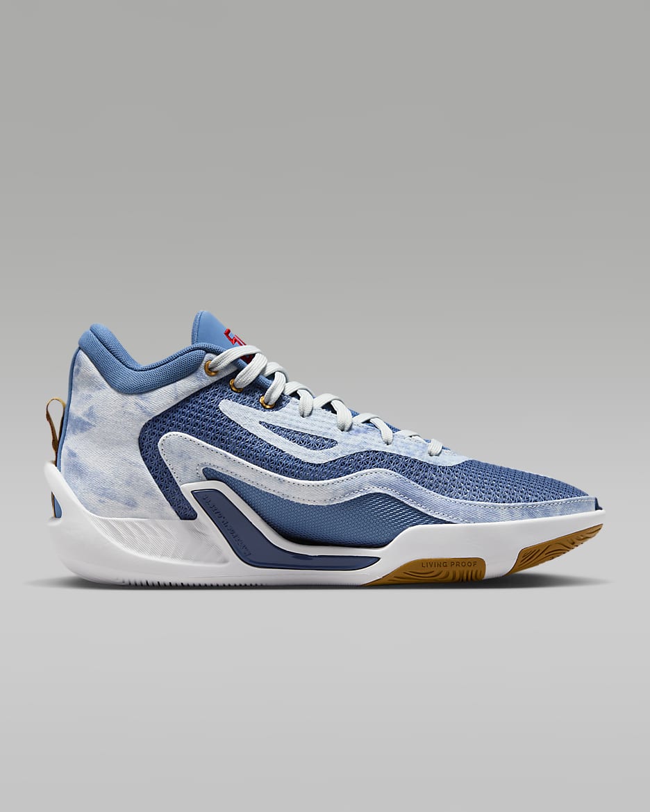 Tatum 1 'Denim' PF Basketball Shoes - Stone Blue/Mystic Navy/Photon Dust/University Red