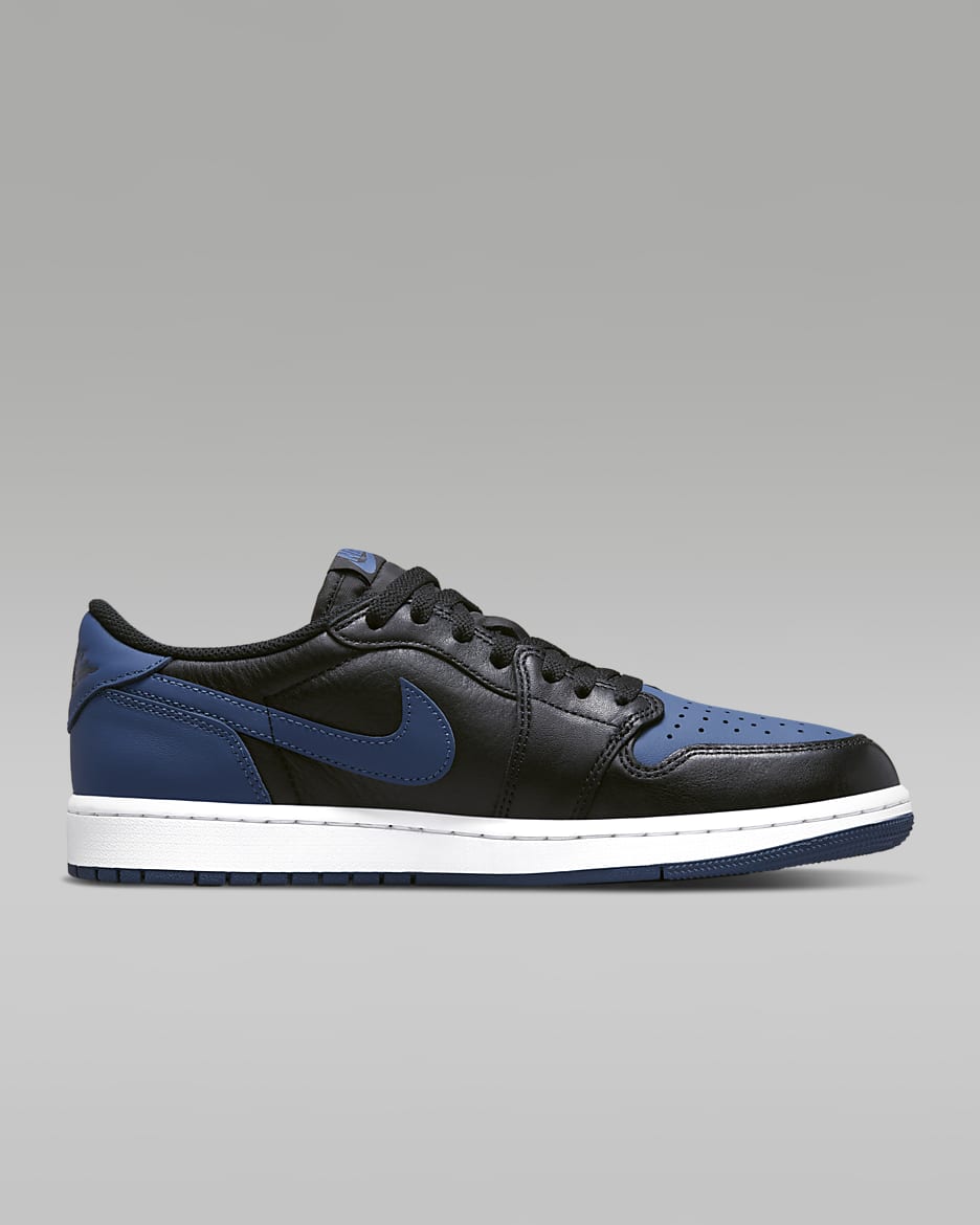 Air Jordan 1 Low OG Shoes - Black/White/Mystic Navy