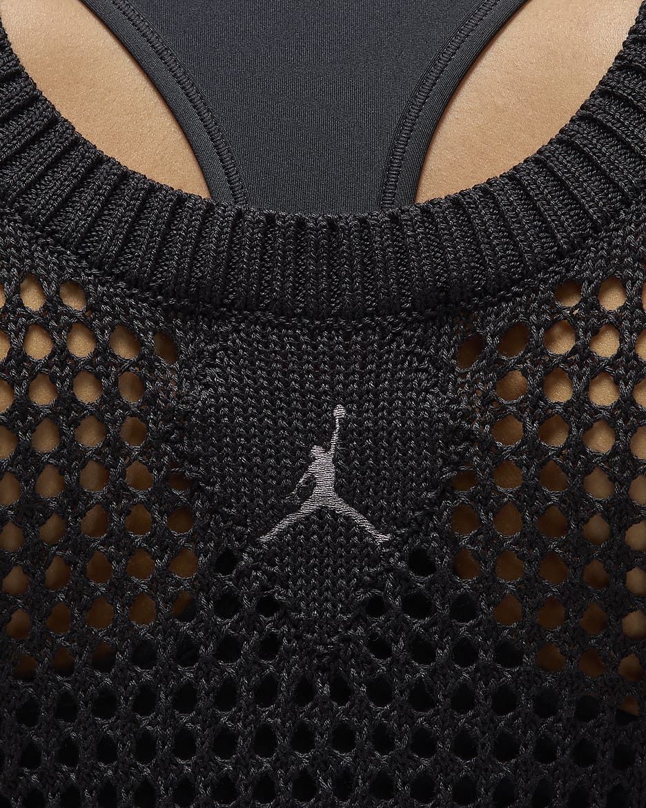 Robe en maille Air Jordan pour femme - Off Noir