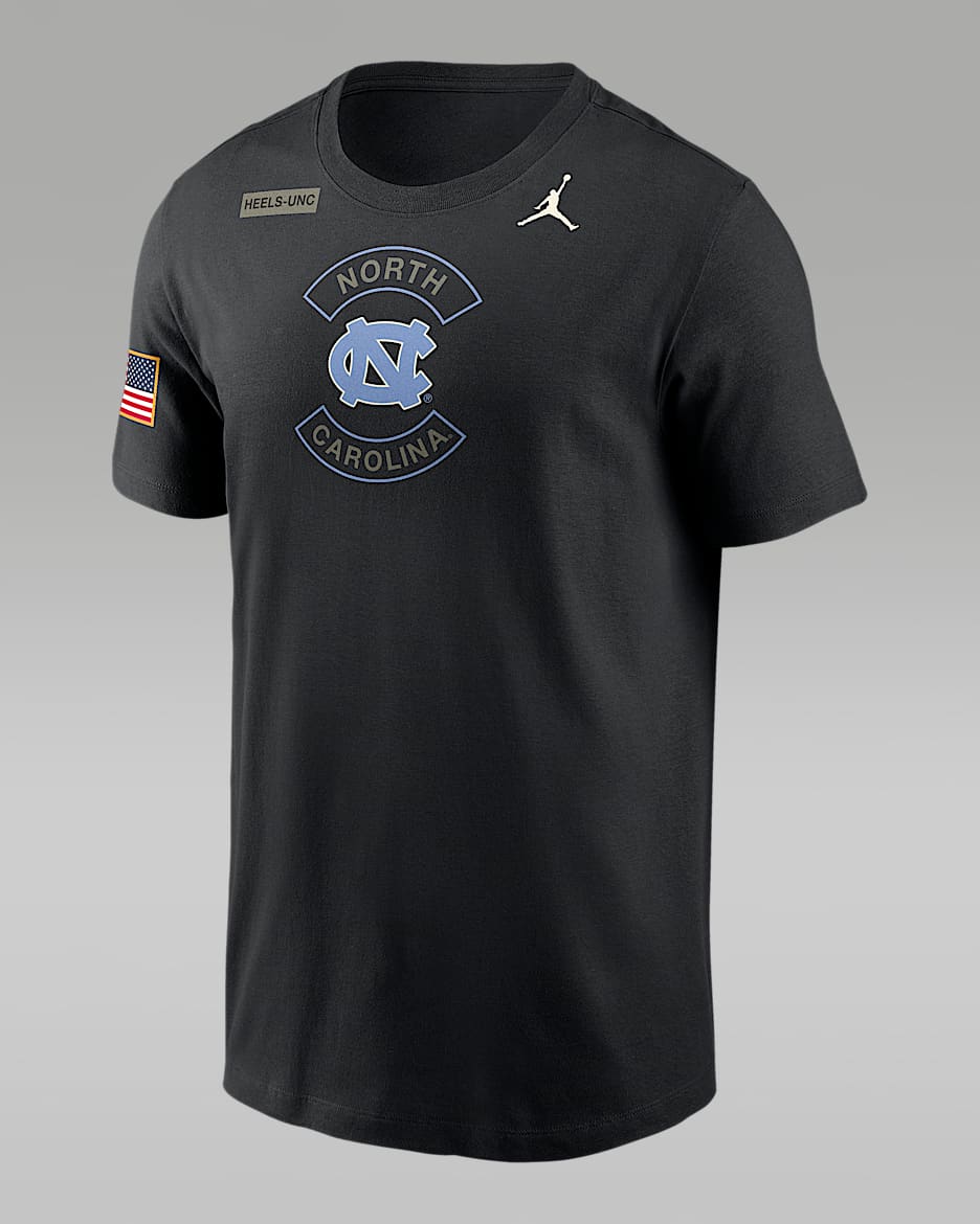North Carolina Military Appreciation Men's Jordan Brand Dri-FIT College T-Shirt - Black