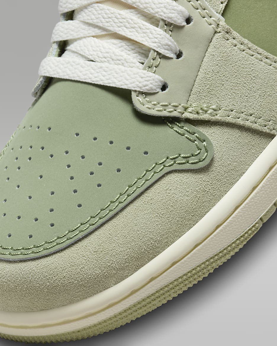 Air Jordan 1 Low SE Craft Men's Shoes - Sky J Light Olive/Celadon/Bright Mandarin/Black