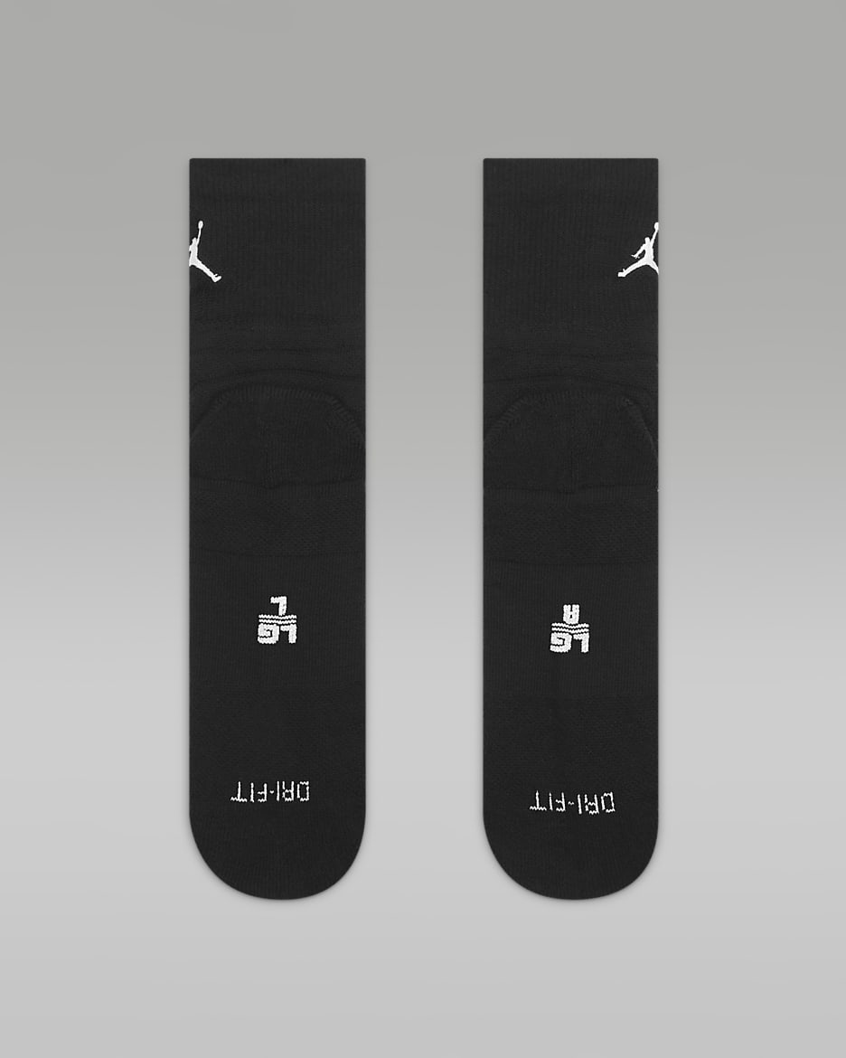 Jordan Ultimate Flight 2.0 Quarter Basketball Socks - Black/White