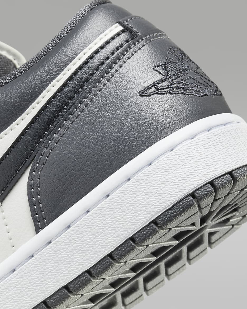 Air Jordan 1 Low Women's Shoes - Sail/Dark Grey/White/Off Noir