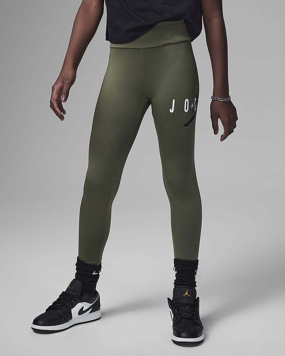 Jordan nachhaltige Jumpman-Leggings für ältere Kinder - Sky J Light Olive