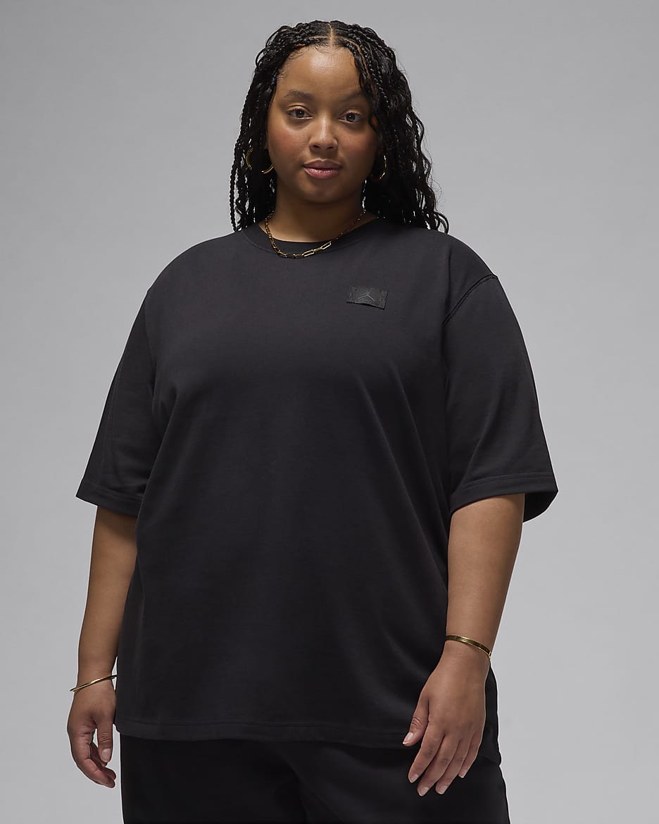 Jordan Essentials Oversize-T-Shirt (Damen, große Größe) - Schwarz