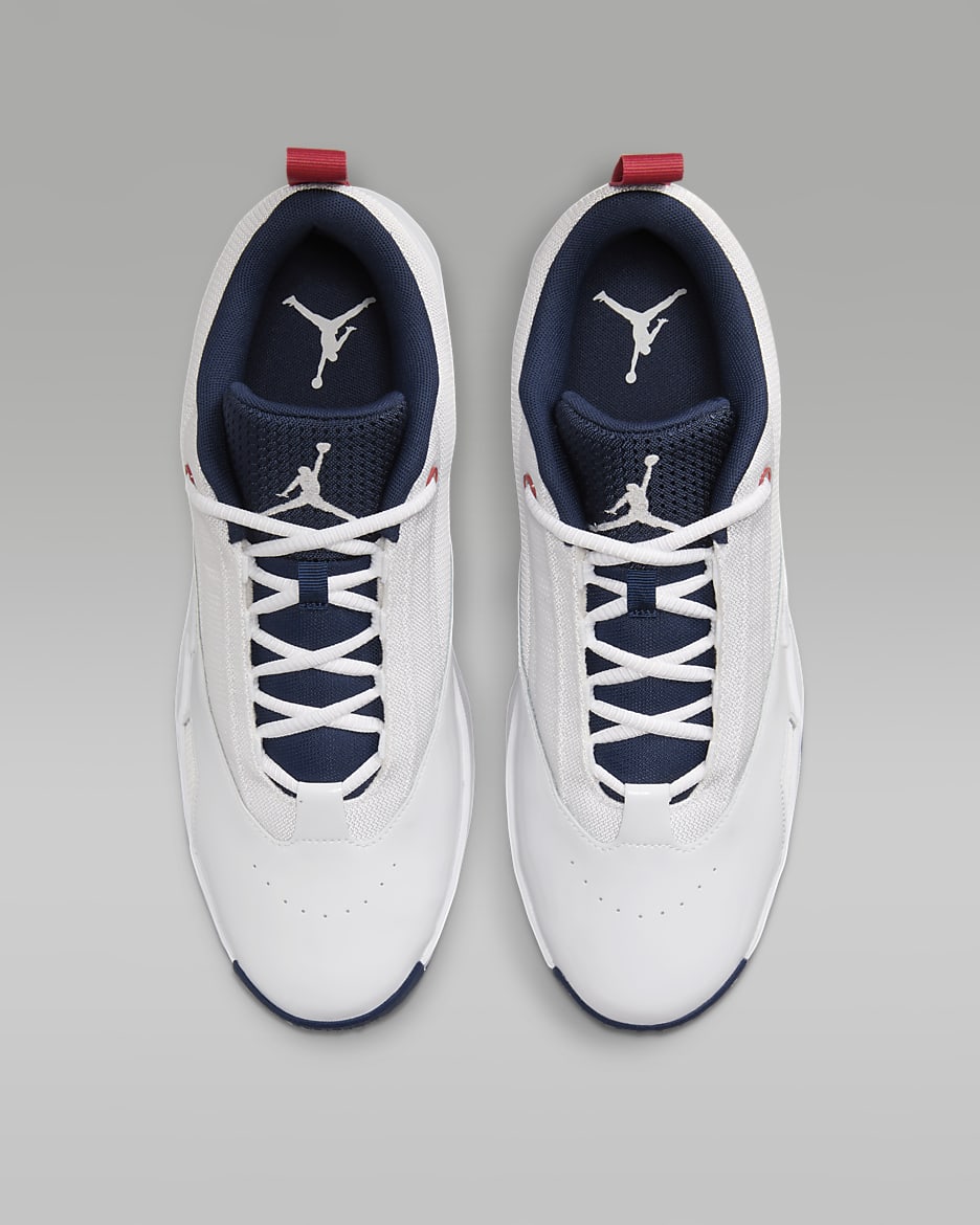 Buty męskie Jordan Max Aura 3 - Biel/Varsity Red/Midnight Navy