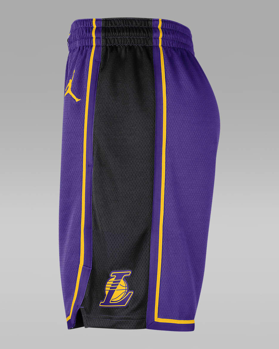 Los Angeles Lakers Statement Edition Men's Jordan Dri-FIT NBA Swingman Basketball Shorts - Field Purple/Amarillo