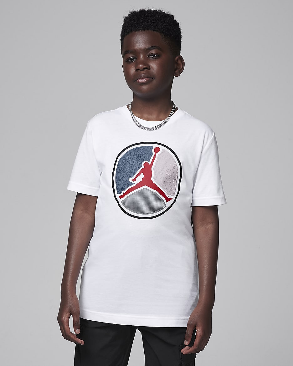 Air Jordan Older Kids' Ring T-Shirt - White