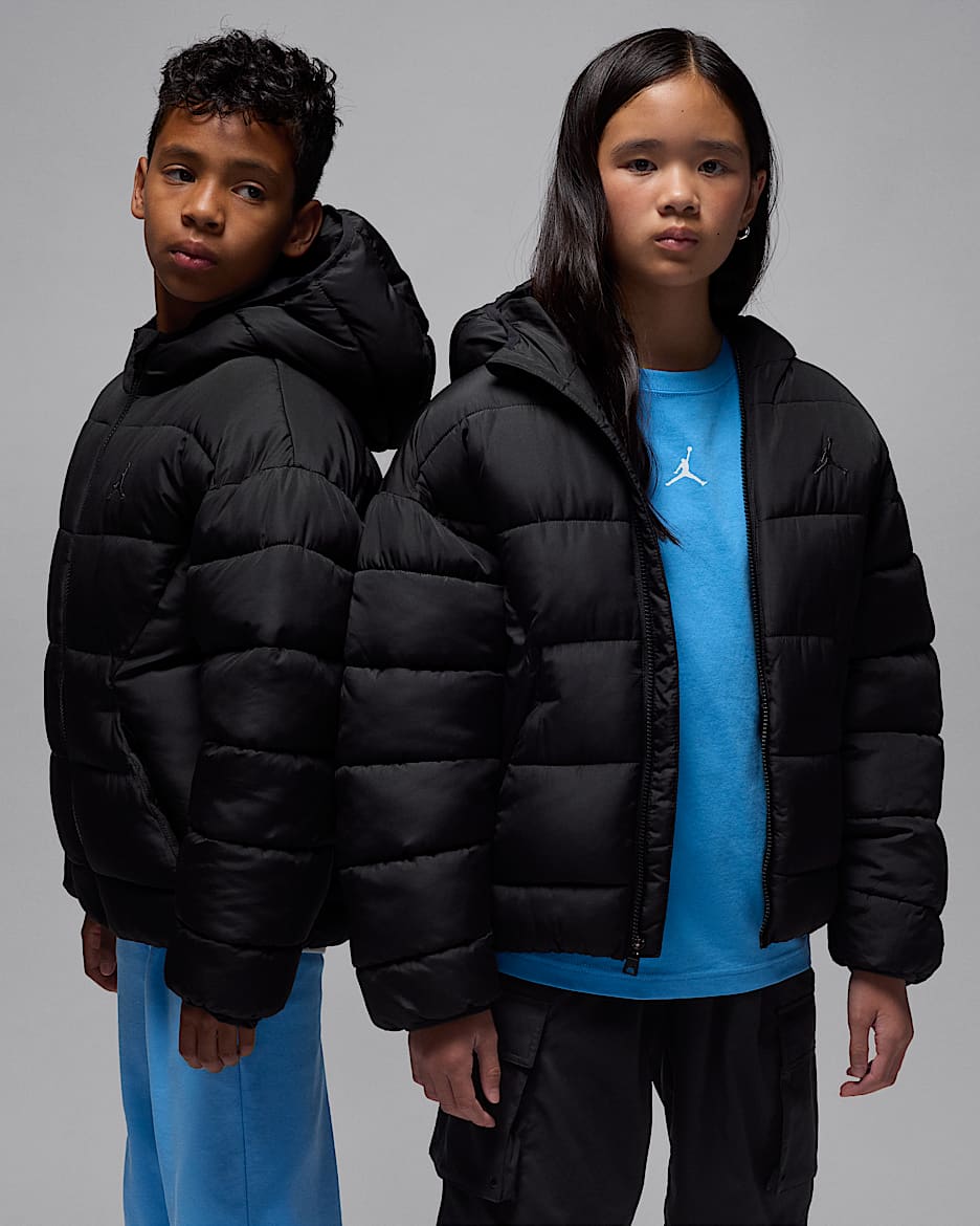 Jordan Big Kids' Brooklyn Puffer - Black