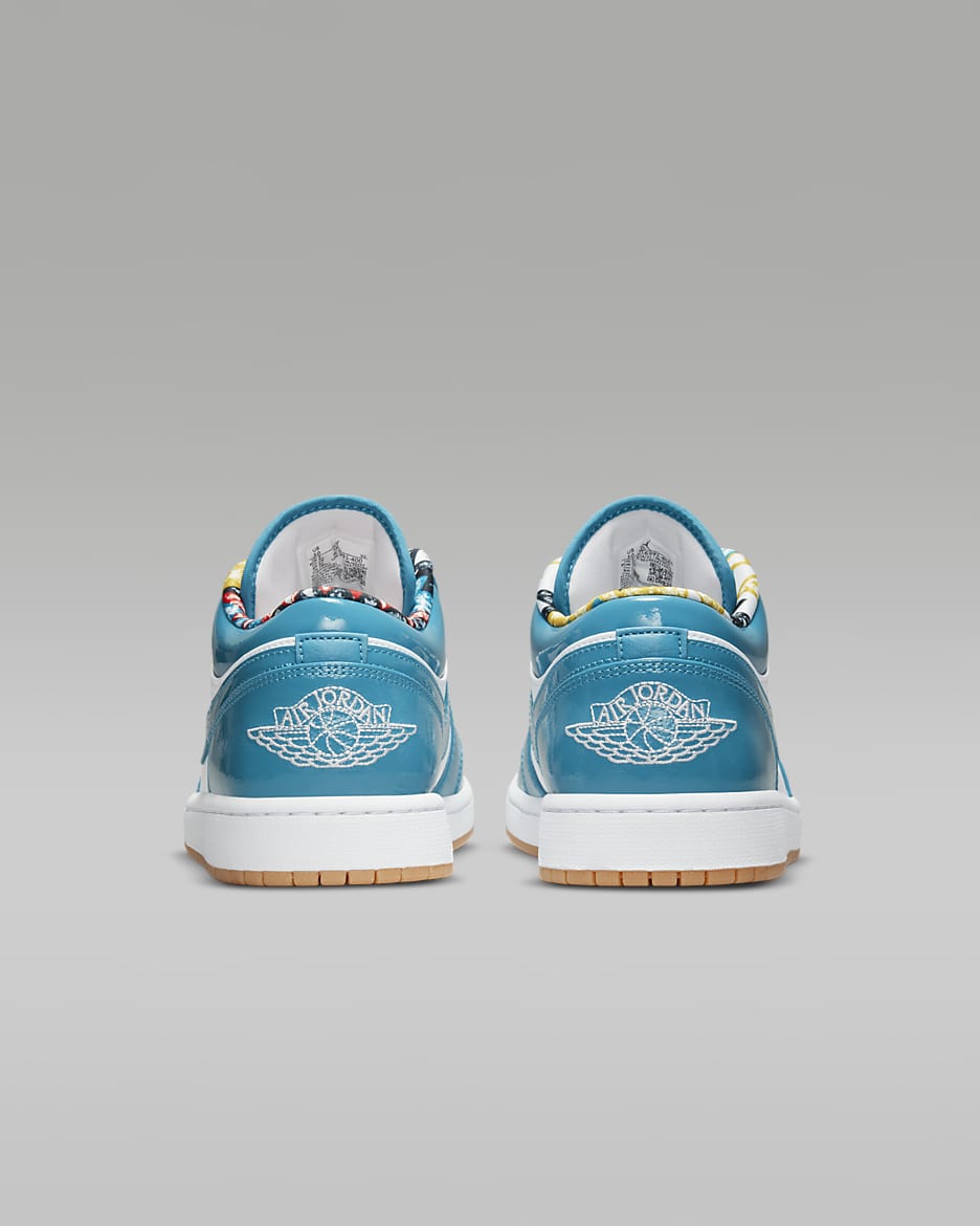 Air Jordan 1 Low SE Shoes - Cyber Teal/White/Armoury Navy/Cyber Teal