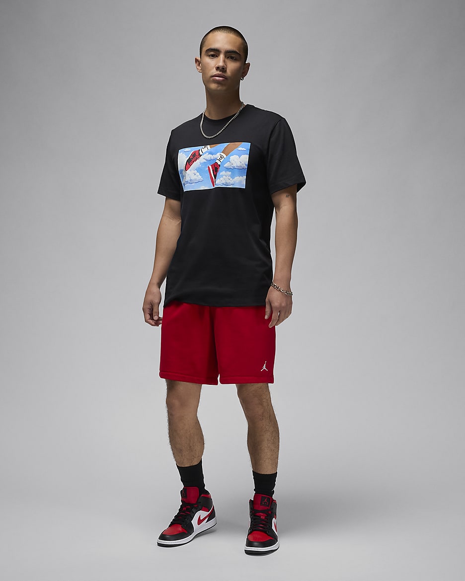 Ανδρικό T-Shirt Jordan Flight Essentials - Μαύρο/Λευκό