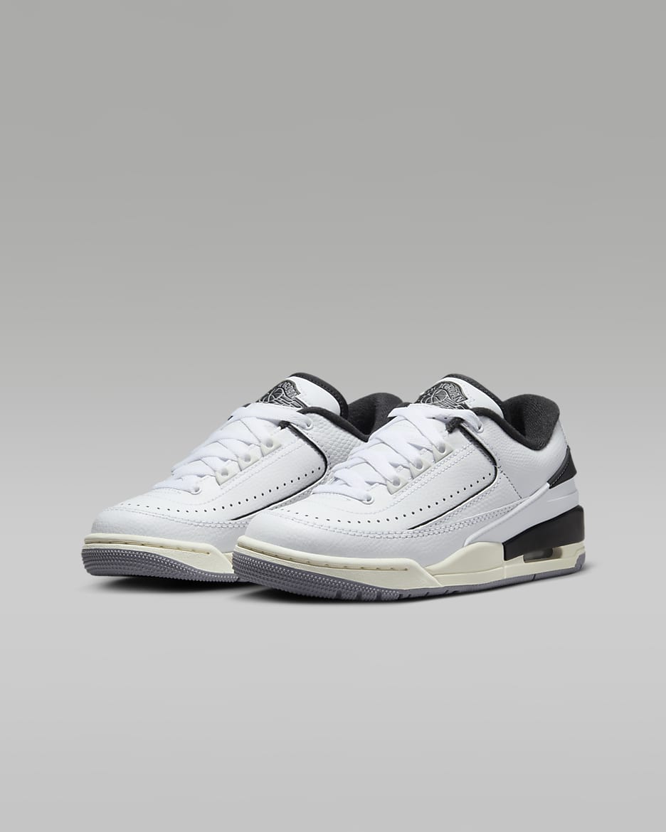 Calzado para niños grandes Jordan 2/3 - Blanco/Vela/Gris cemento/Negro