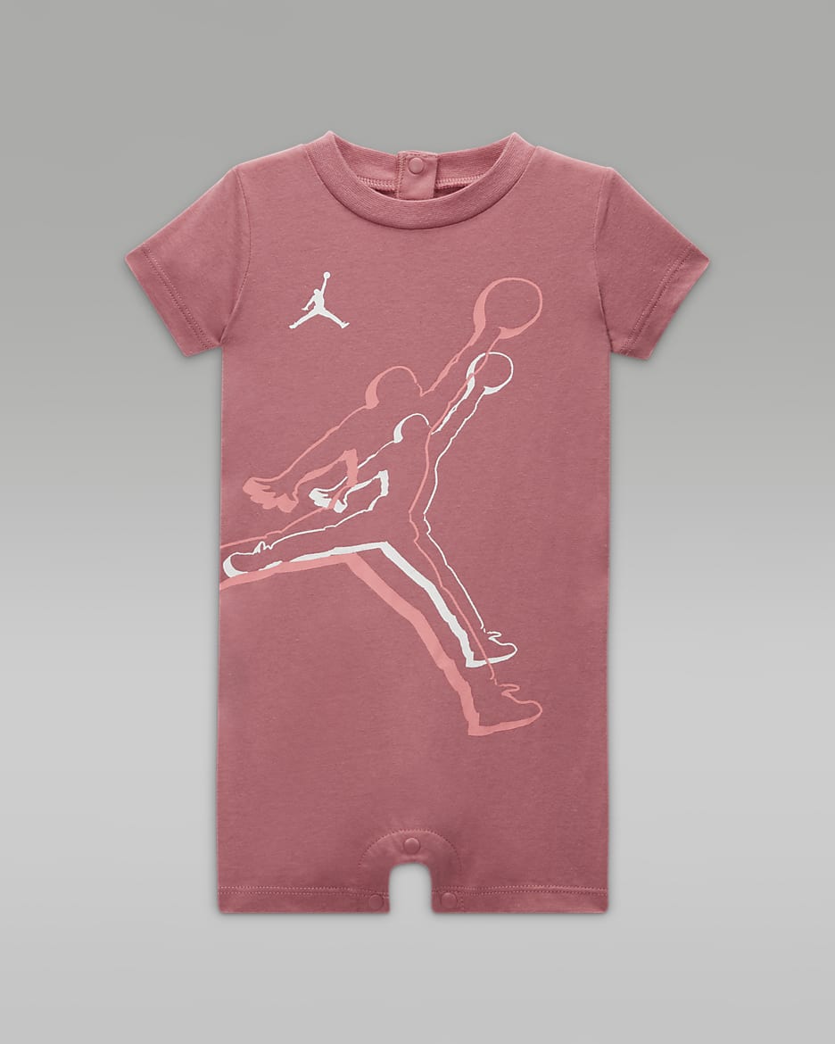 Jordan Air Jumpman Romper Baby Romper - Desert Berry