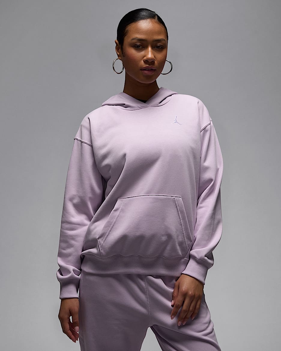 Jordan Brooklyn Fleece Women's Pullover Hoodie - Doll/White