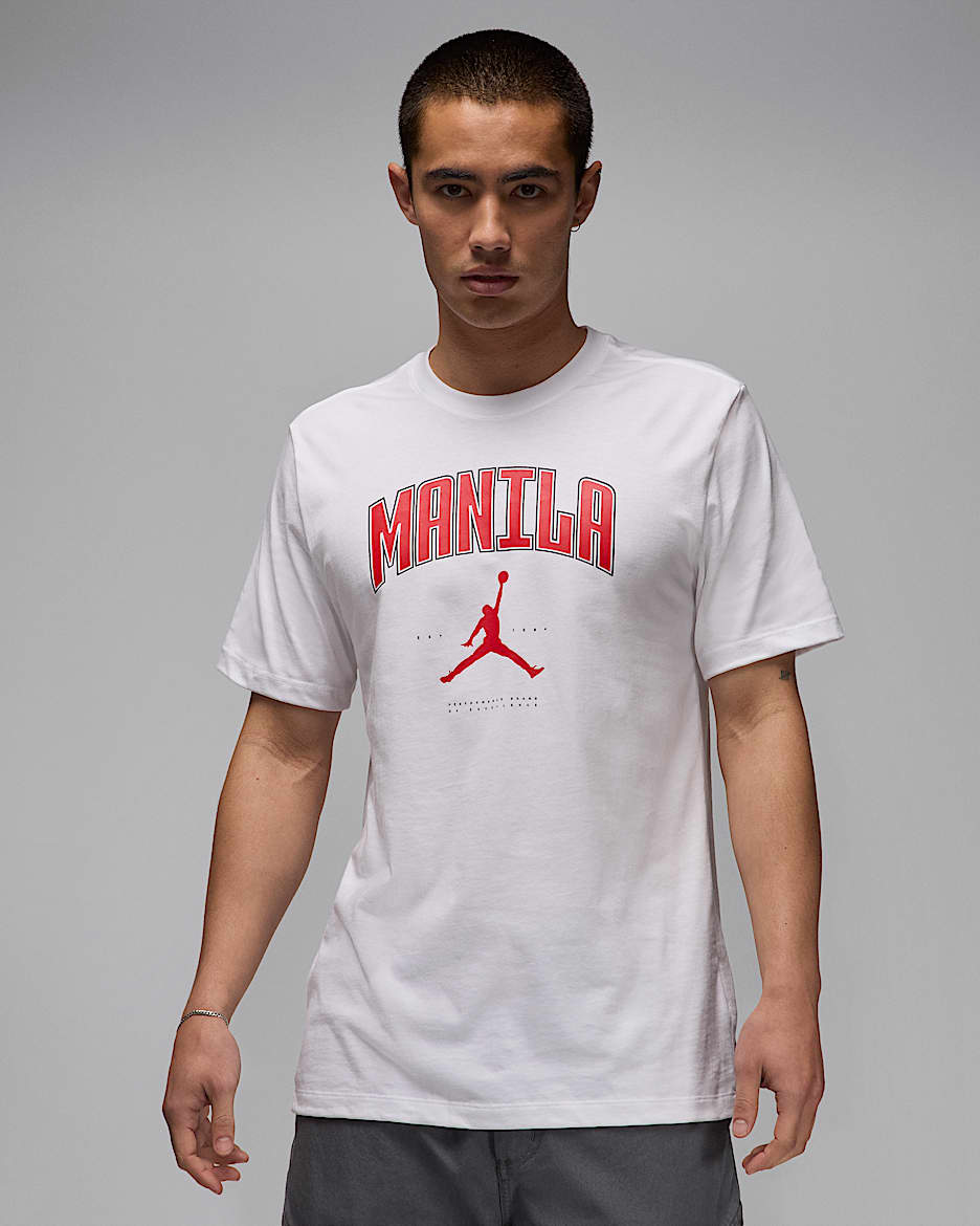 เสื้อยืดผู้ชาย Manila Jordan - ขาว