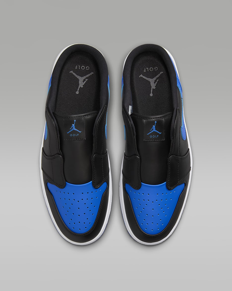 Air Jordan Mule Golf Shoes - Black/White/Royal