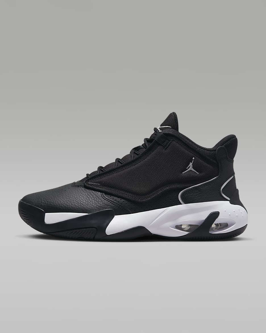 รองเท้าผู้ชาย Jordan Max Aura 4 - ดำ/ขาว/Metallic Silver