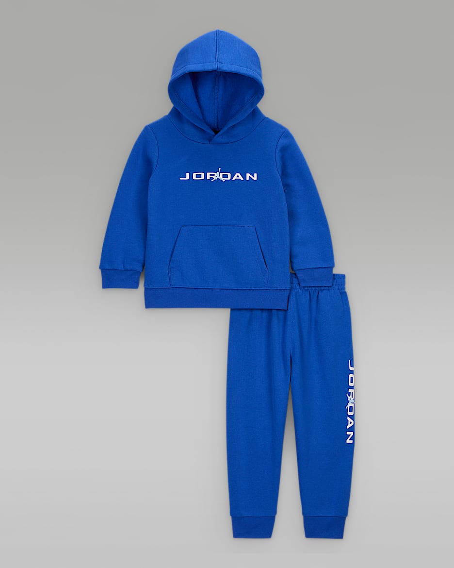 Jordan Baby 2-Piece Baseline Pullover Hoodie Set - Racer Blue