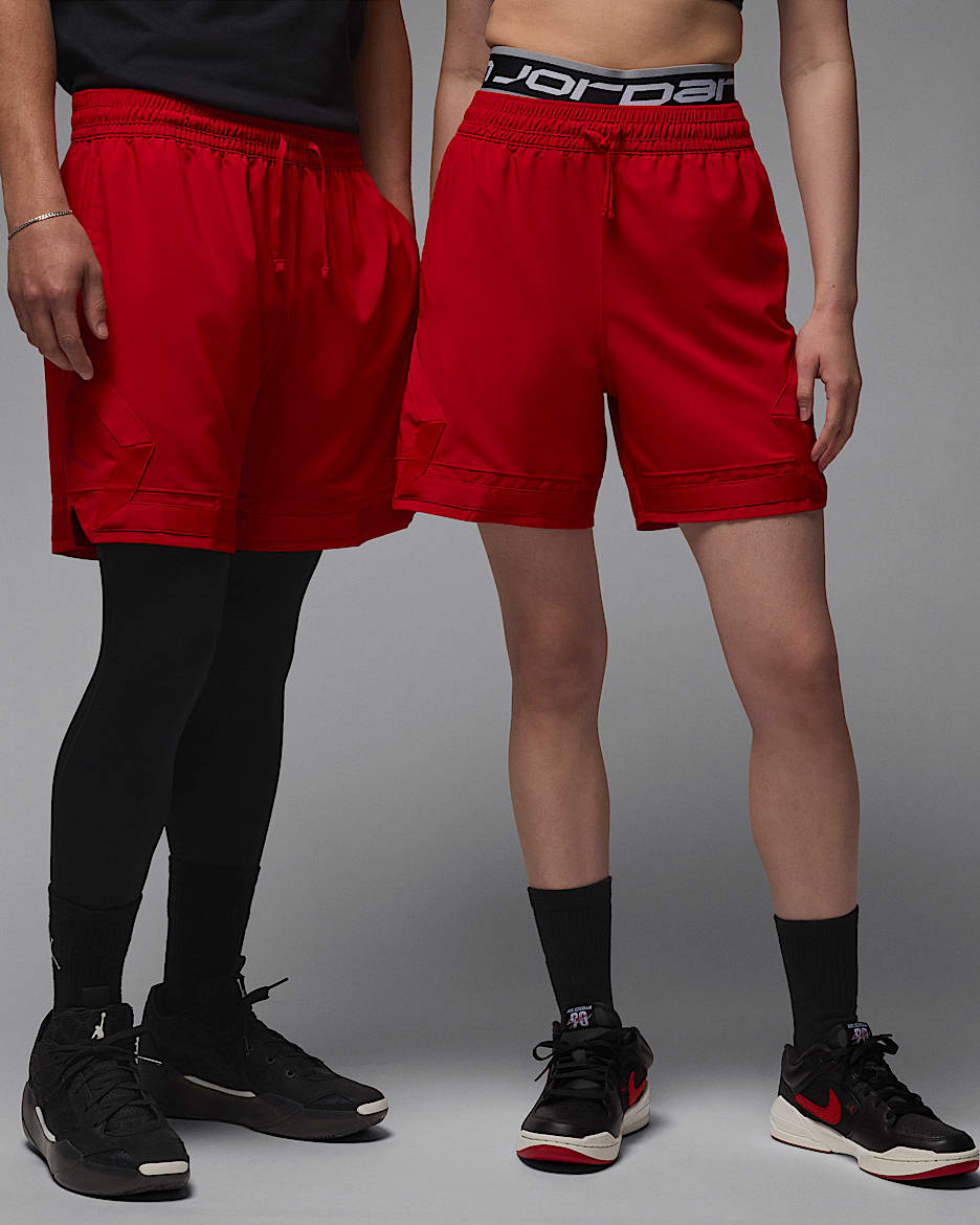 Jordan Sport Men's Dri-FIT Woven Diamond Shorts - Gym Red/Gym Red/Gym Red