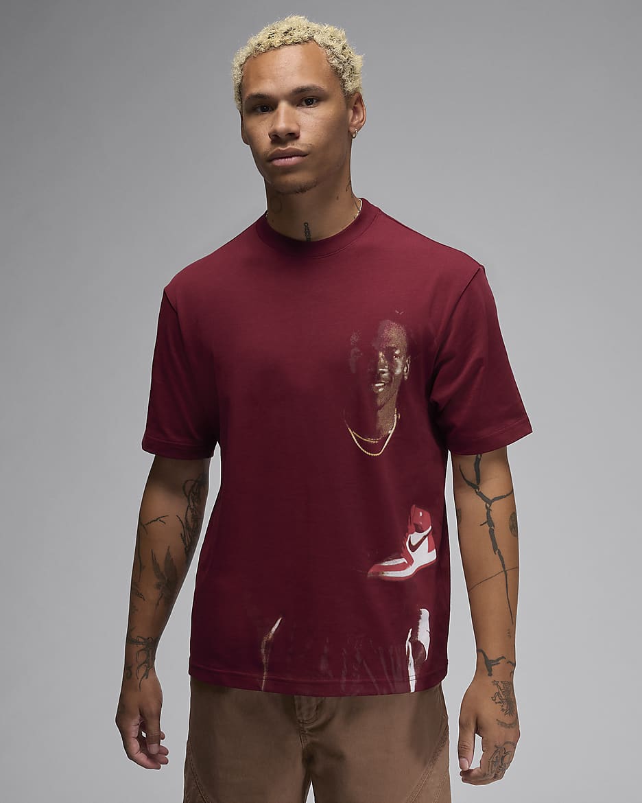 Jordan Men's Crew-Neck T-Shirt - Team Red