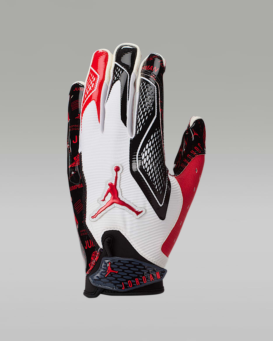 Guantes de fútbol americano Jordan Fly Lock 2.0 - Blanco