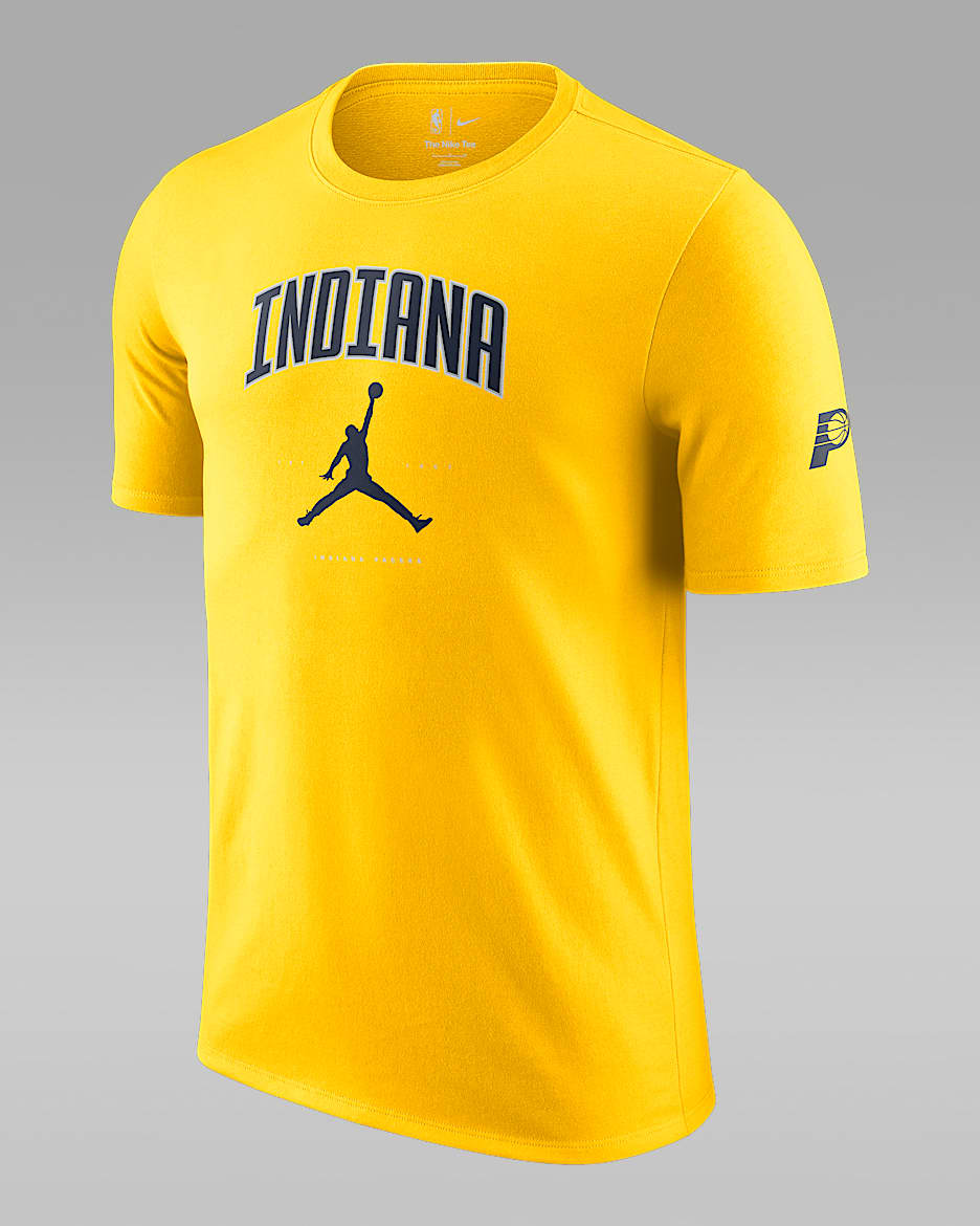Playera Jordan de la NBA para hombre Indiana Pacers Essential - Amarillo