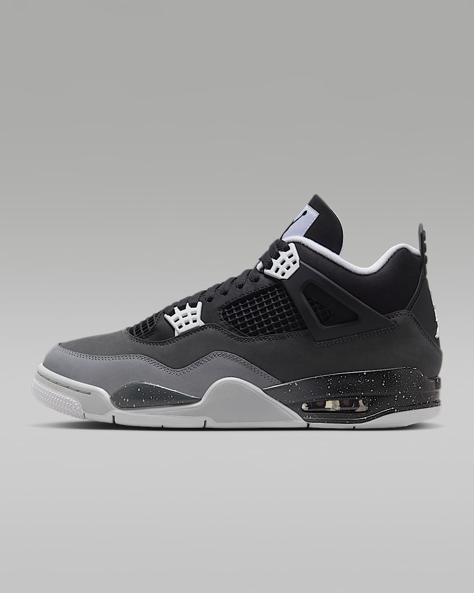 Air Jordan 4 Retro 'Fear' Men's Shoes - Black/Anthracite/Black/White