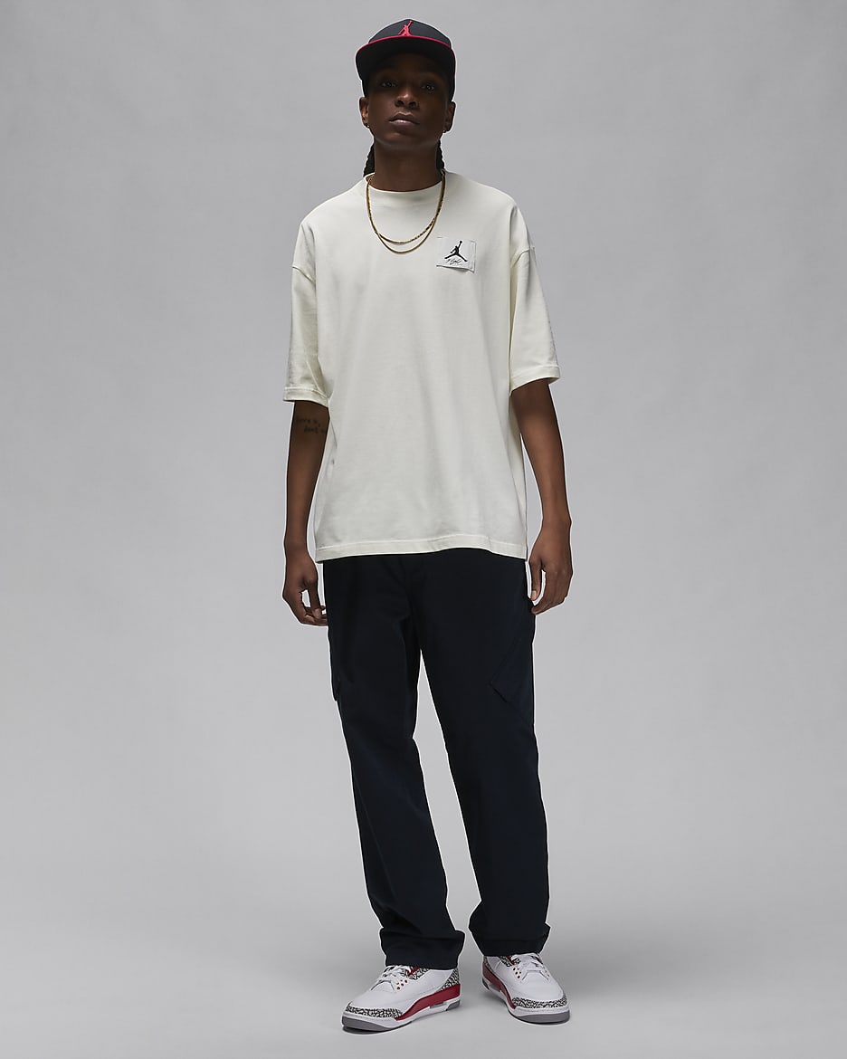 Jordan Flight Essentials Men's Oversized T-Shirt - Sail