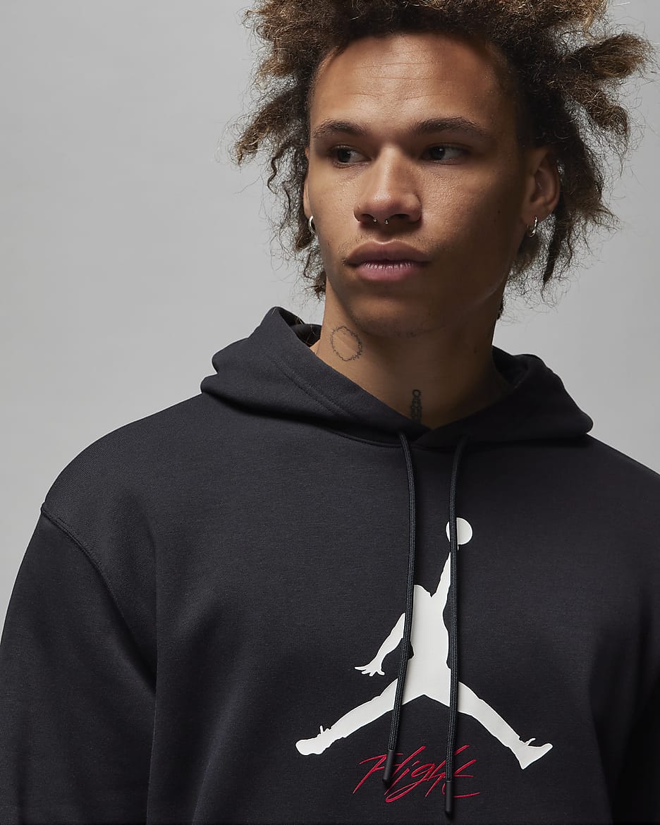 Jordan Essentials Fleecehoodie voor heren - Zwart/Wit