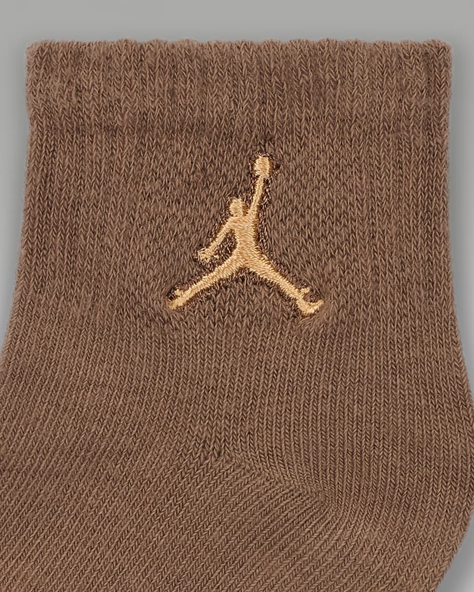 Jordan Baby (12-24M) Gripper Socks (3 Pairs) - Oxidized Green