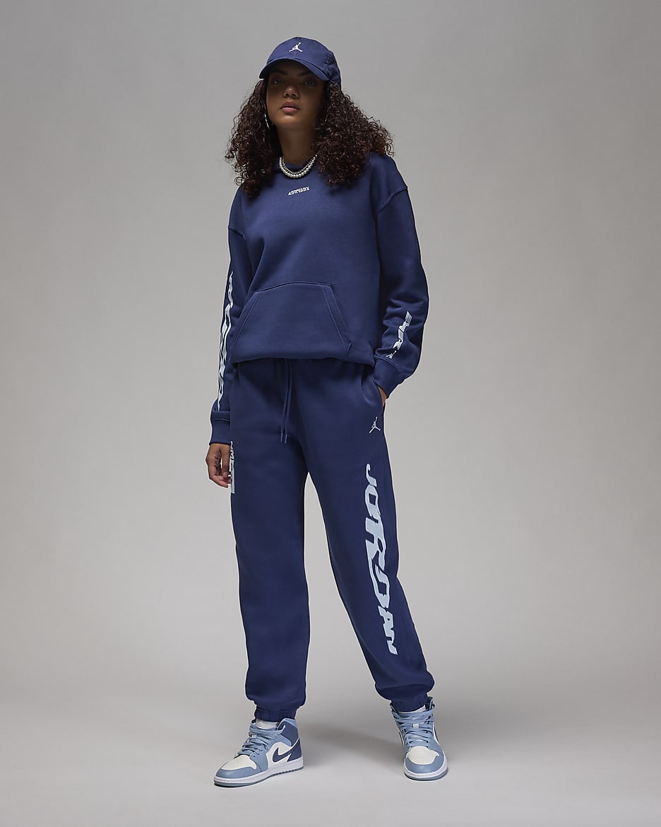 Jordan Brooklyn Fleece Damenhose - Midnight Navy