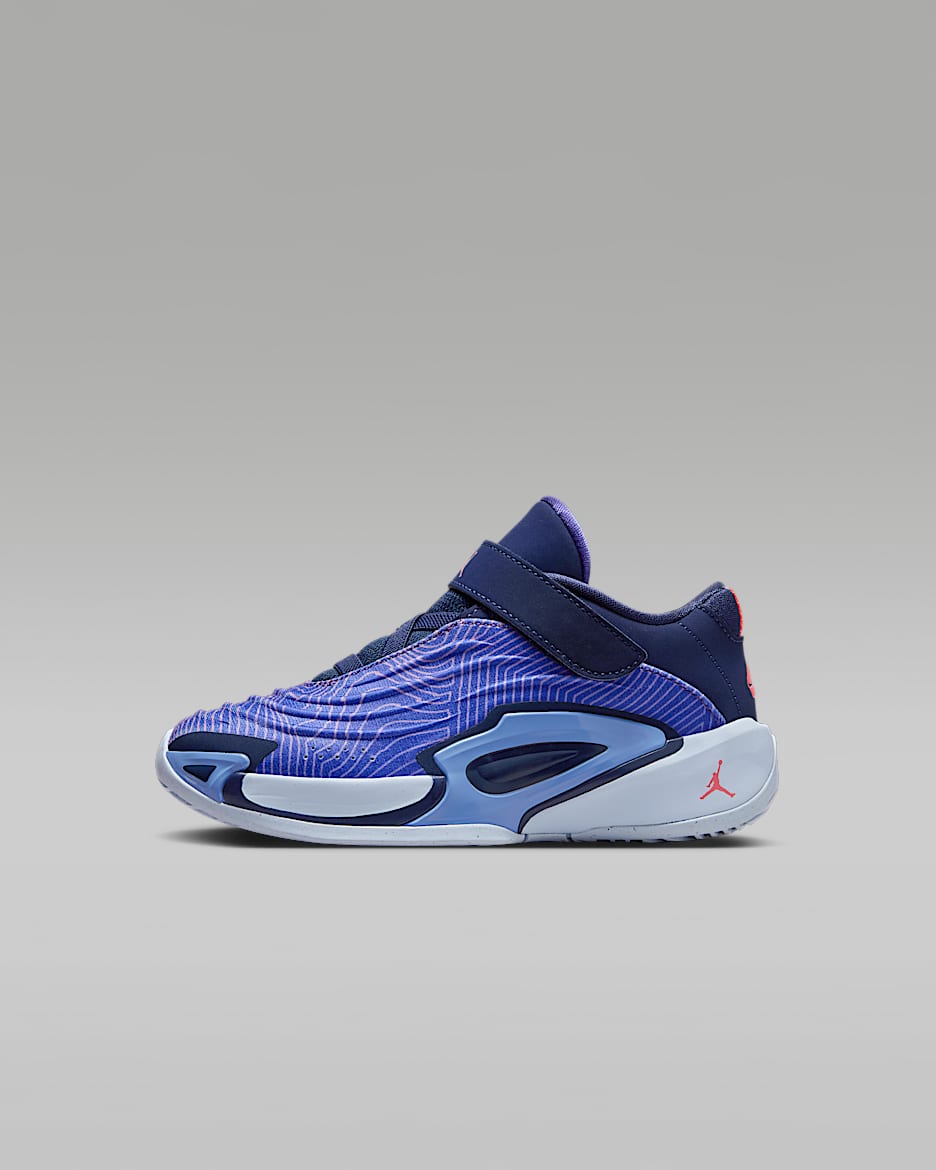 Tenis para niños de preescolar Luka 3 - Morado cometa/Azul marino medianoche/Azul hidrógeno/Ponche cálido