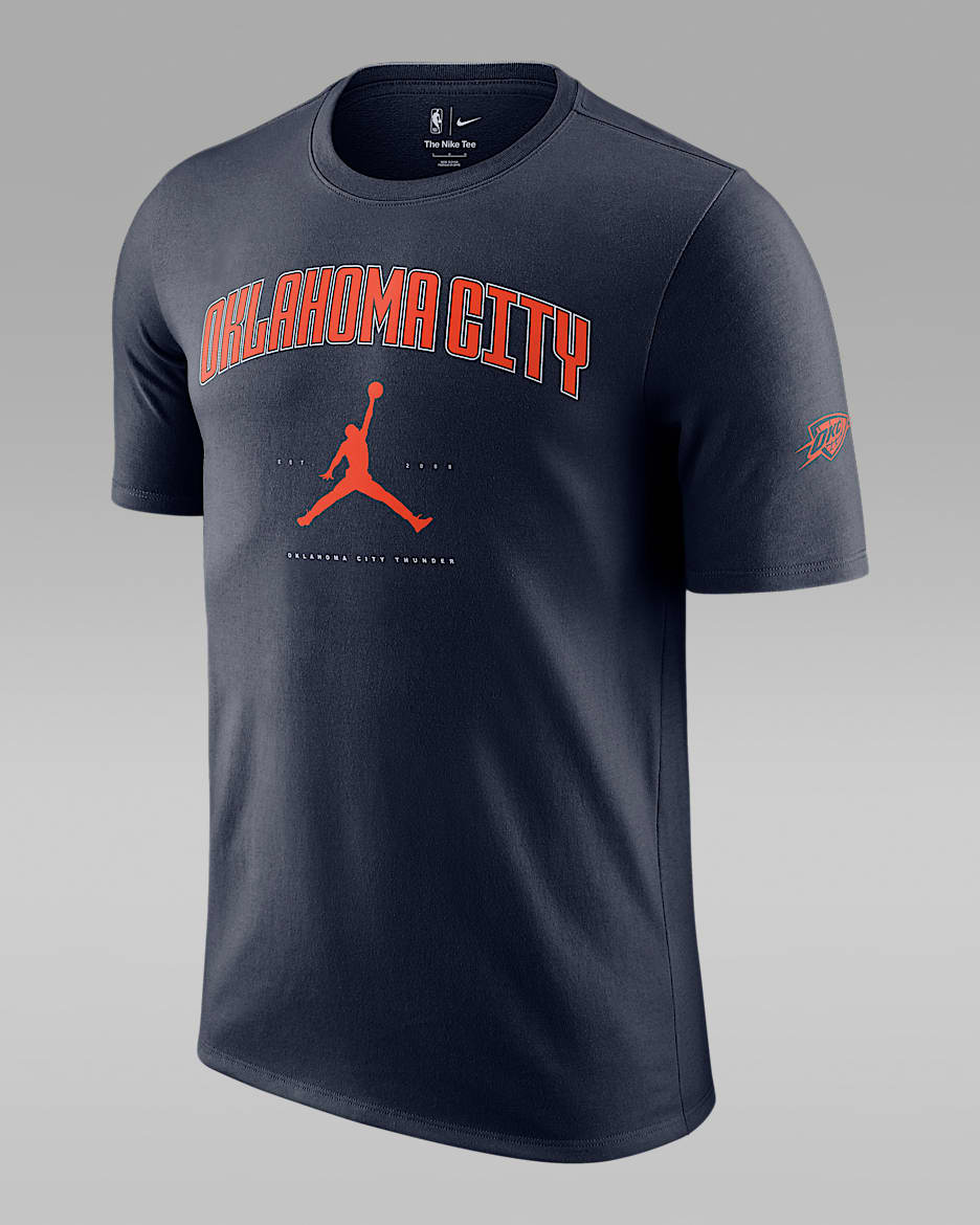 Oklahoma City Thunder Essential Men's Jordan NBA T-Shirt - College Navy