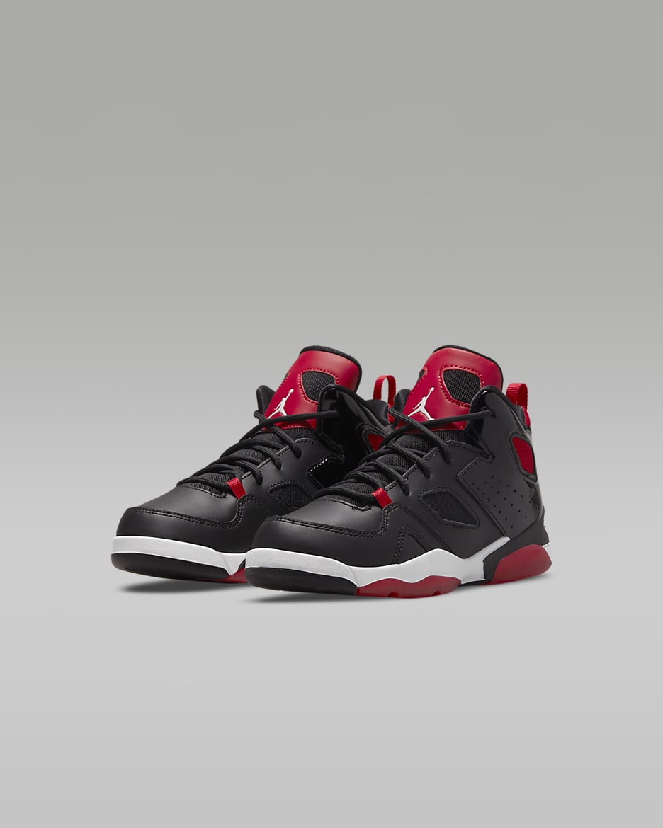 Jordan Flight Club '91 Younger Kids' Shoe - Black/University Red/White