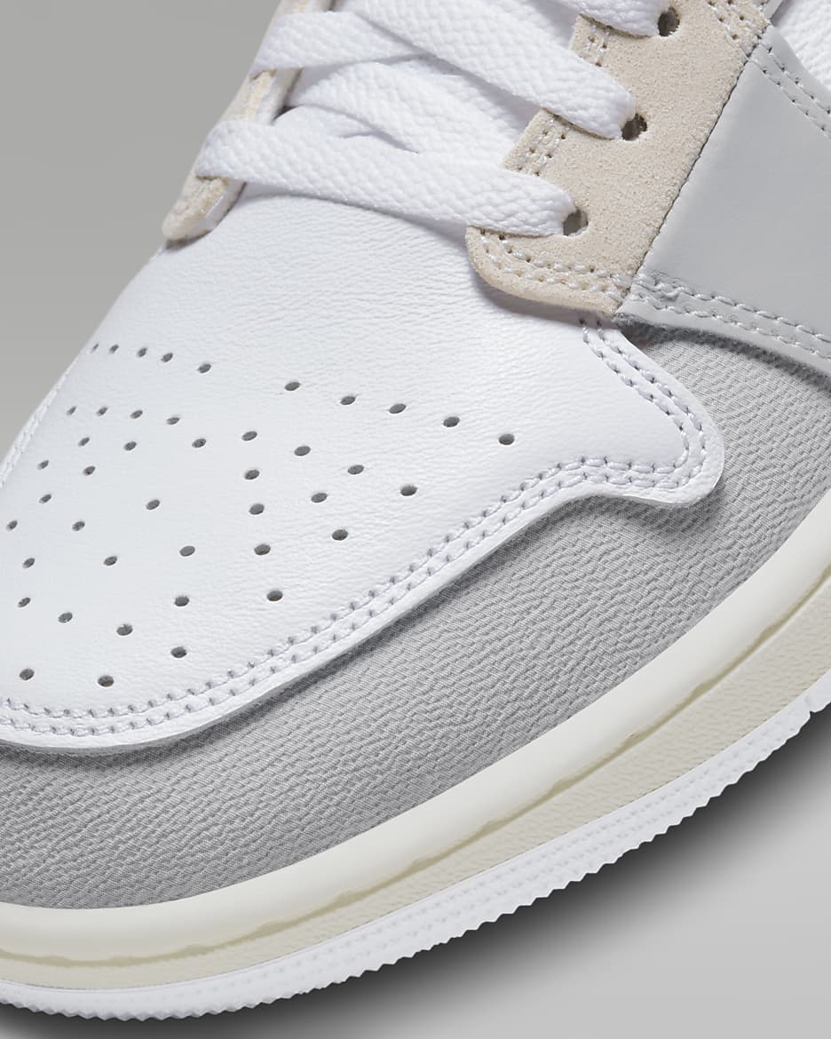 Air Jordan 1 Low SE Craft Men's Shoes - Tech Grey/White/Sail/Light Orewood Brown