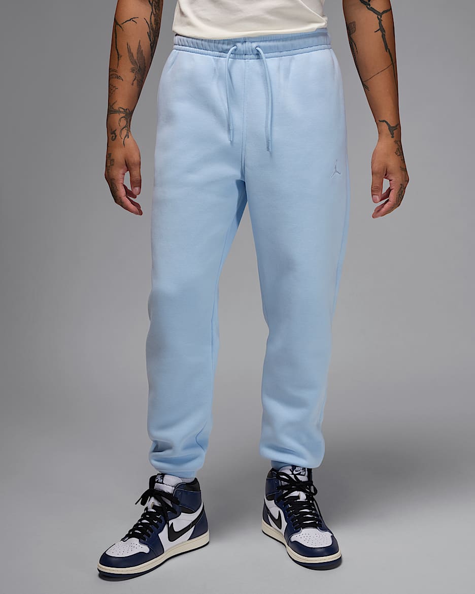 Jordan Brooklyn Fleece herenbroek - Hydrogen Blue/Wit