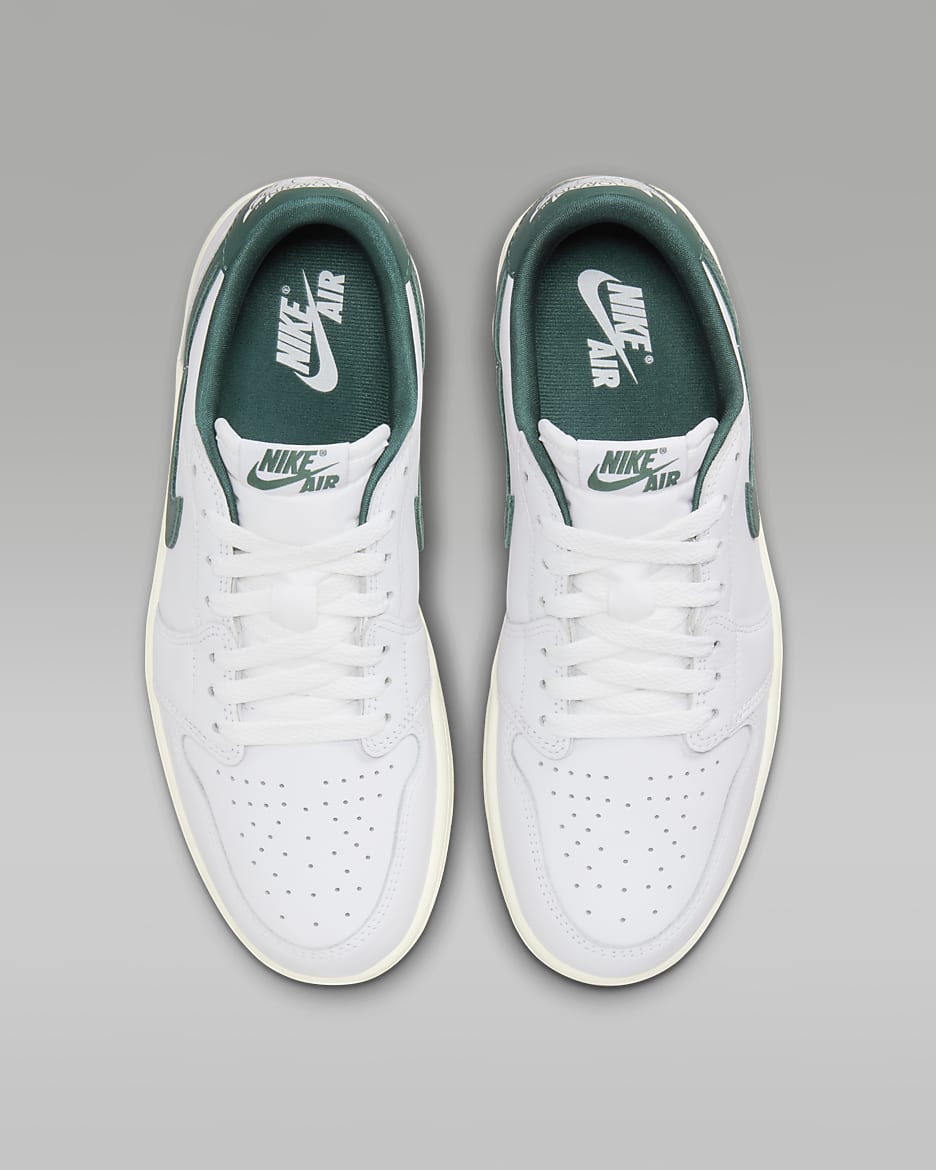 Tenis para mujer Air Jordan 1 Low OG "Oxidized Green" - Blanco/Vela/Verde oxidado