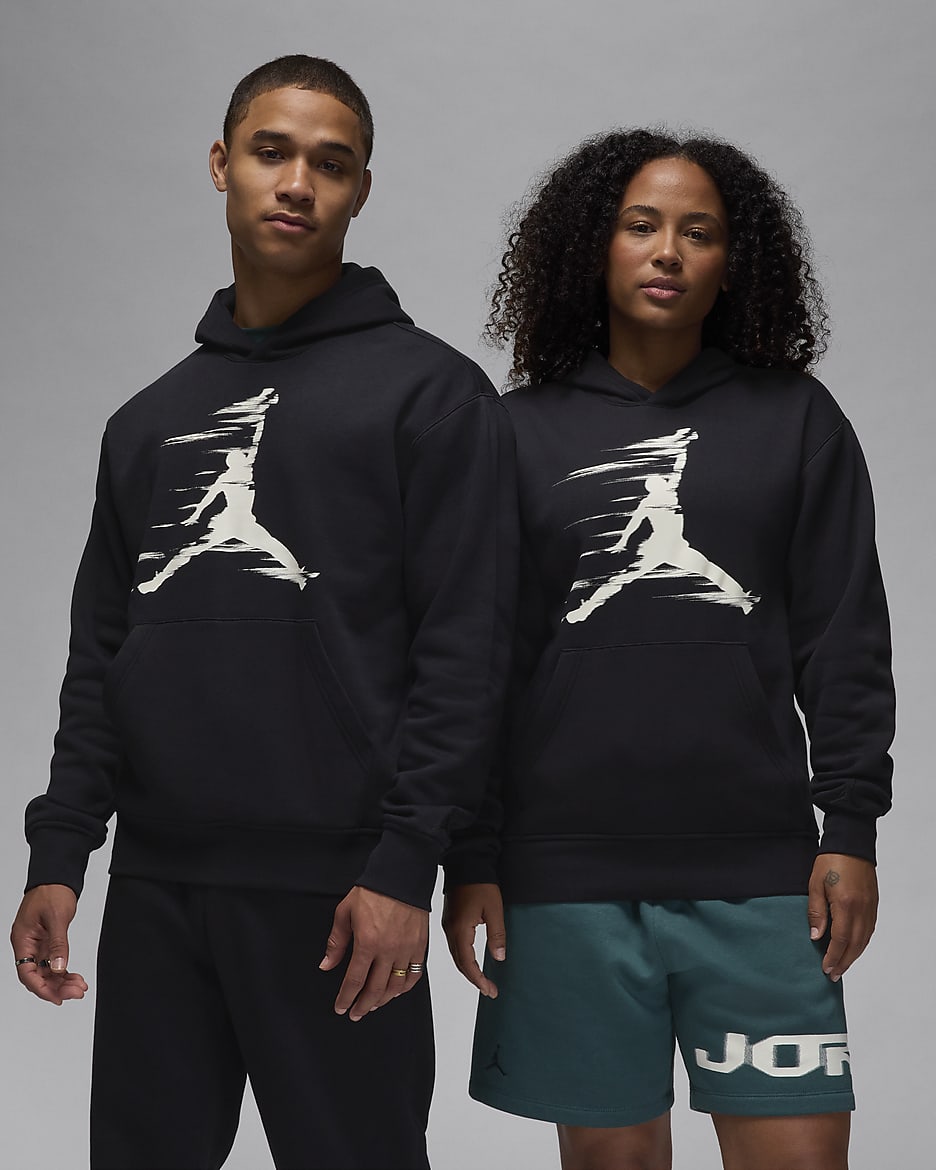 Jordan MVP Men's Fleece Pullover Hoodie - Black/Iron Grey/Black