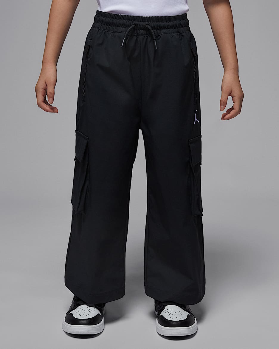 Jordan Little Kids' Post Up Open Cargo Pants - Black