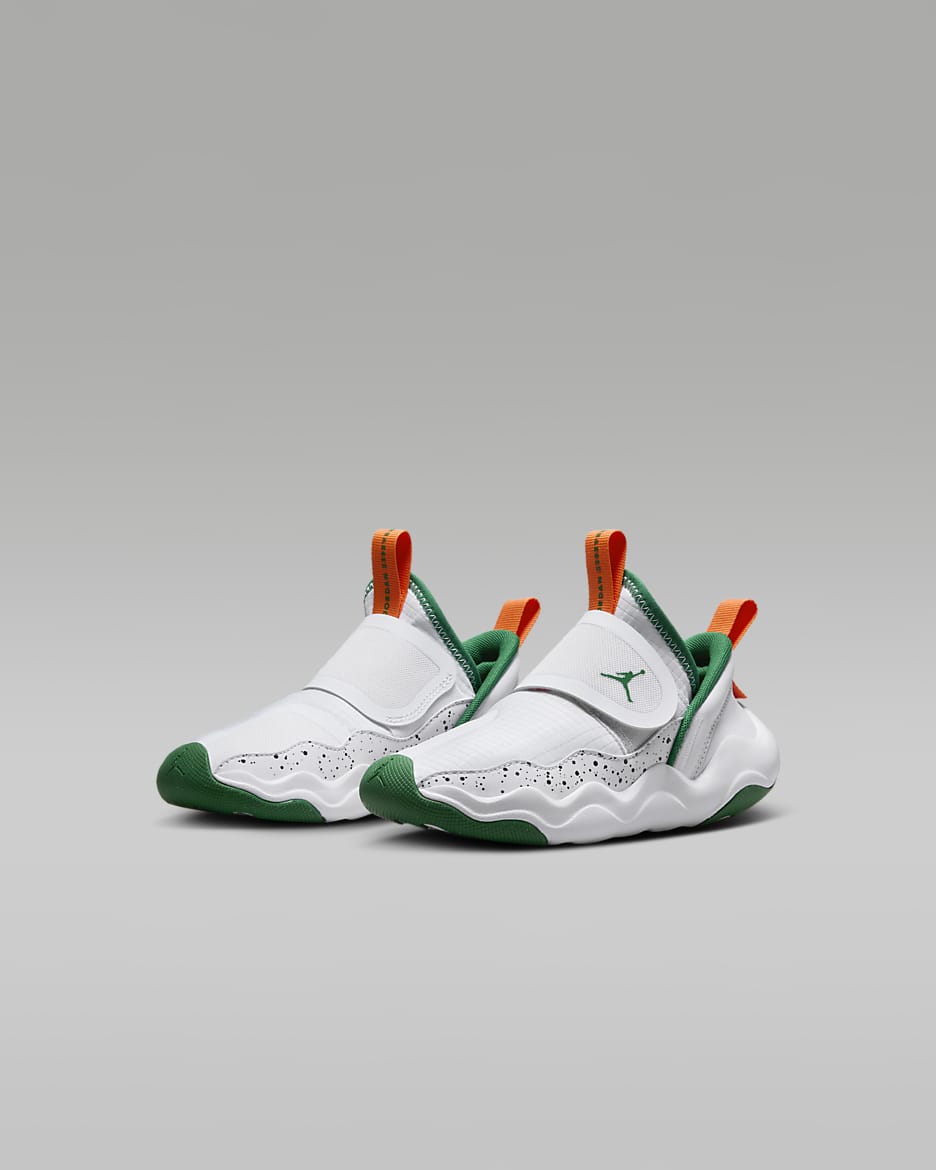 Jordan 23/7 Little Kids' Shoes - Football Grey/White/Orange Blaze/Pine Green