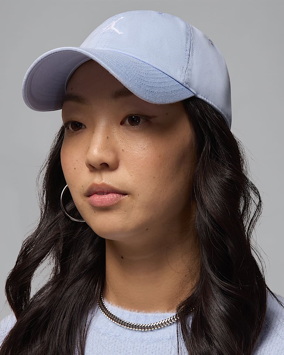 Jordan Club Unstructured Curved-Bill Hat - Hydrogen Blue/White