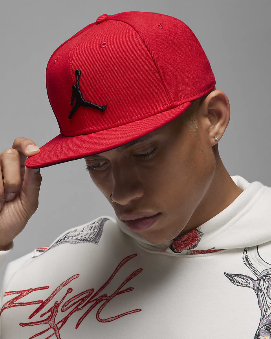 Jordan Jumpman Pro Adjustable Cap - Gym Red/Black/Black