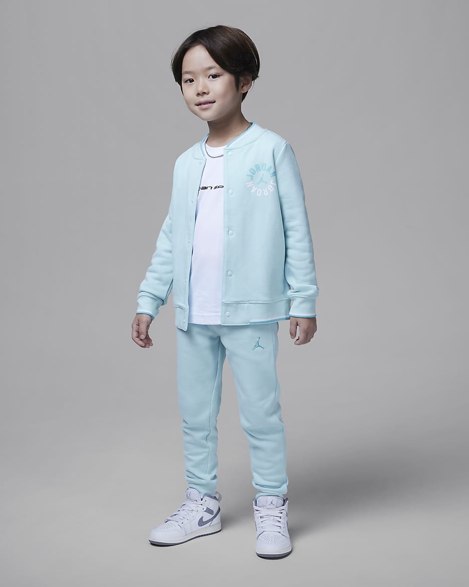 Conjunto bomber de 2 piezas para niños de preescolar Jordan Jumpman PE - Rocío claro