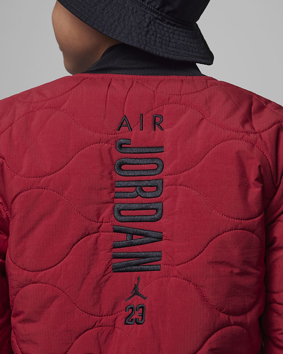 Jordan Quilted Liner Jacket Big Kids Jacket - Gym Red