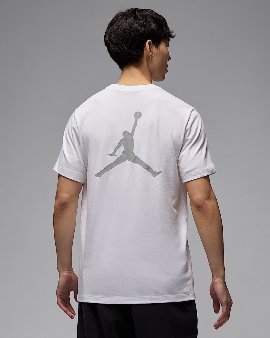 Jordan MVP T-shirt met Jumpman voor heren - Wit/Light Smoke Grey/Light Smoke Grey