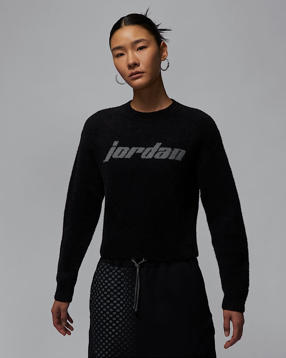 Jordan Women's Sweater - Black/Smoke Grey