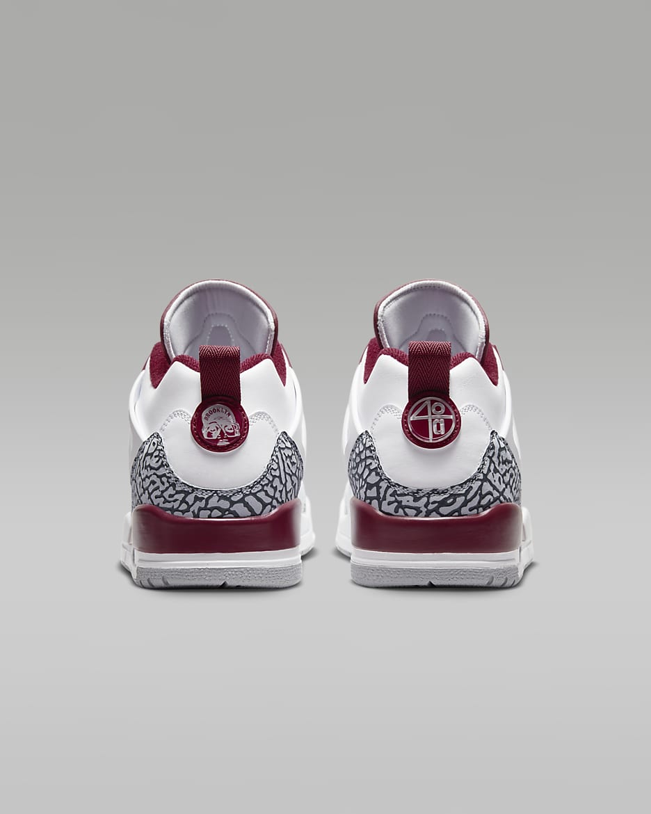 Jordan Spizike Low herenschoenen - Wit/Wolf Grey/Anthracite/Team Red