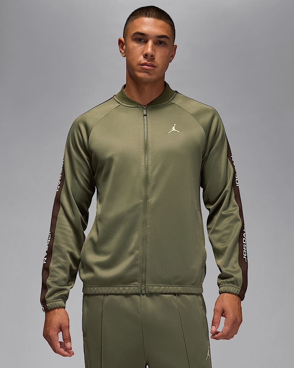 Pánská sportovní bunda Jordan Essentials - Medium Olive/Baroque Brown/Sail