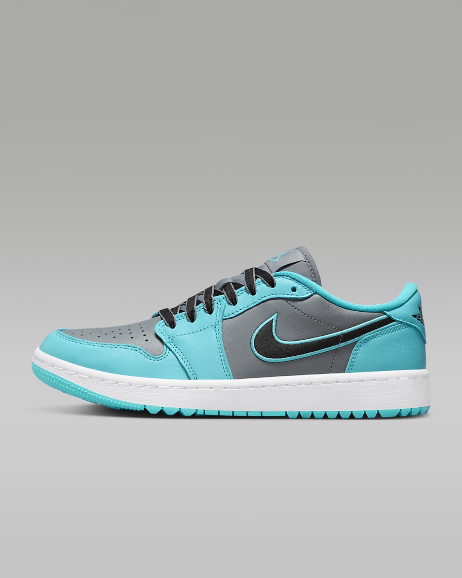 Air Jordan 1 Low G Golf Shoes - Cool Grey/Gamma Blue/Black